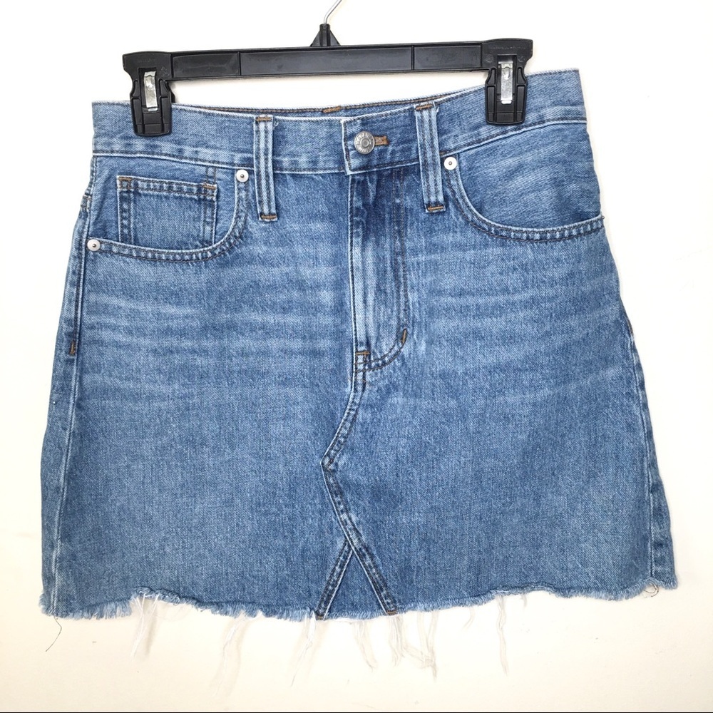 Madewell Rigid A-Line Denim Mini Skirt - Picture 4 of 13